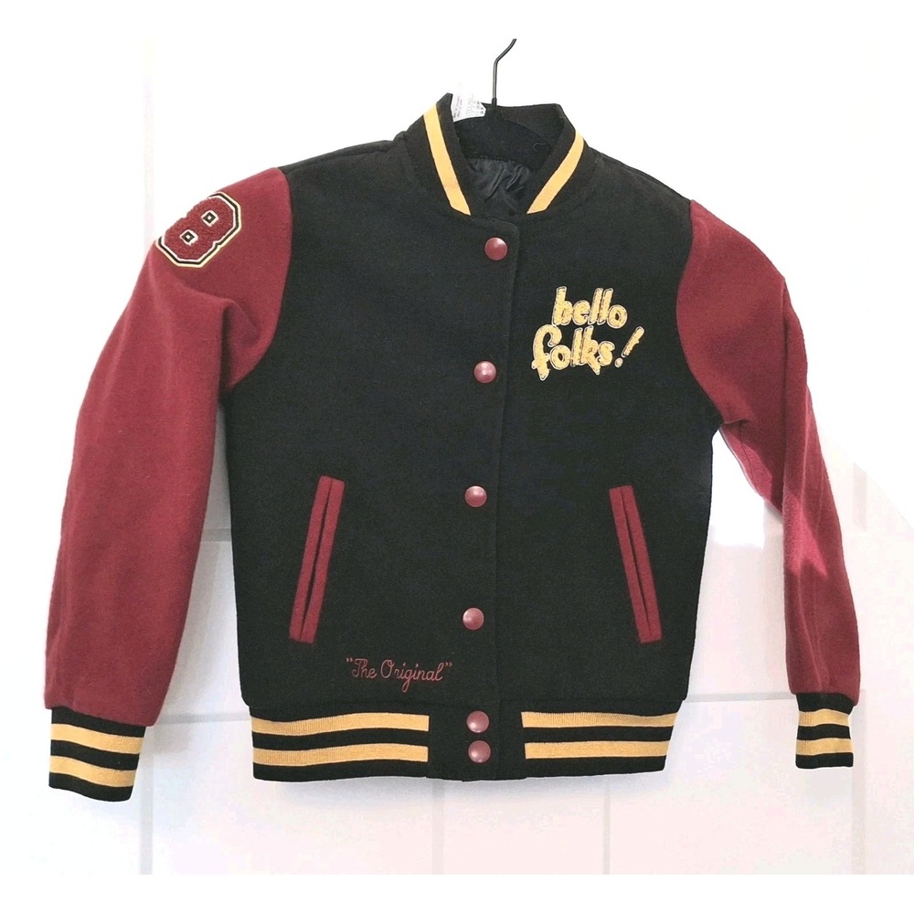 Disney Mickey Mouse Pluto Button Snap Letterman Jacket Toddler 4T